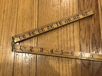 Hoppe Vintage 3’ Folding Wood Rule #4150