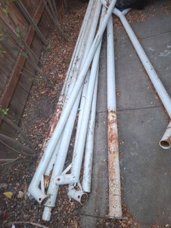 Heavy duty steel support poles