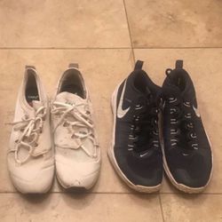 2 Pair Men’s Sneakers Trainers Shoes, Nike Lunar TR1 11 Us, ASICS 11 1/2 Us, $25 Each