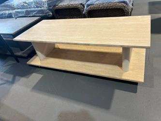New - Stone Coffee Table for outdoor indoor W: 43.5 X H: 14” x D: 18”
