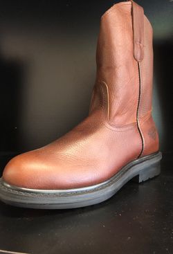 Men’s white diamond work boot