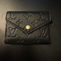 Women Black Monogram Wallet – Used in Great Condition