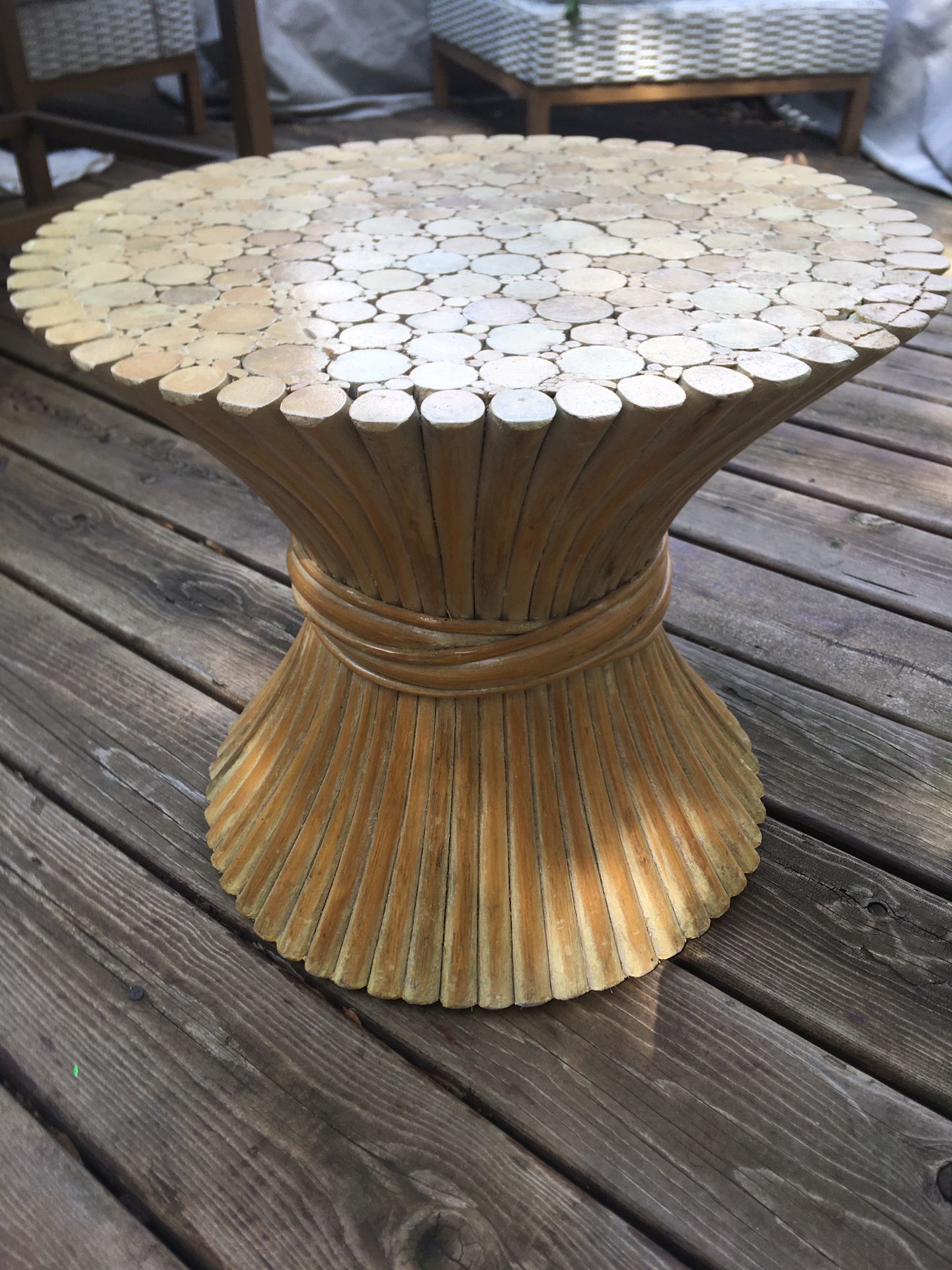 Bamboo End Table