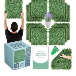 Grass Panels 20x20, 12 Pieces New