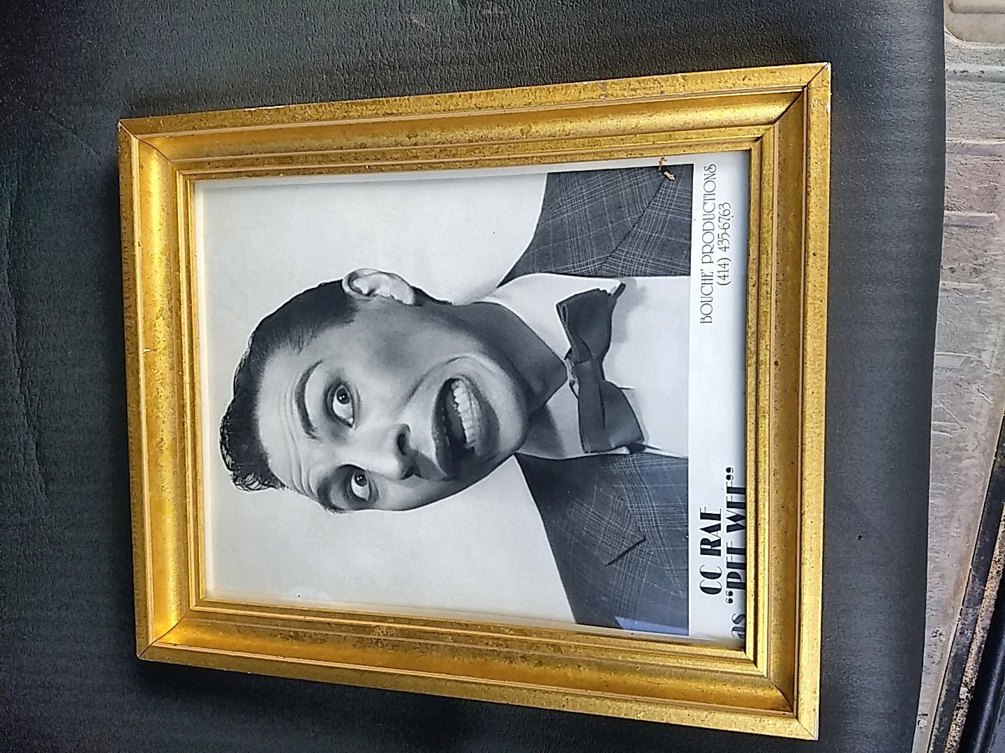 "Pee Wee" framed photo 11.5 x 9.5"