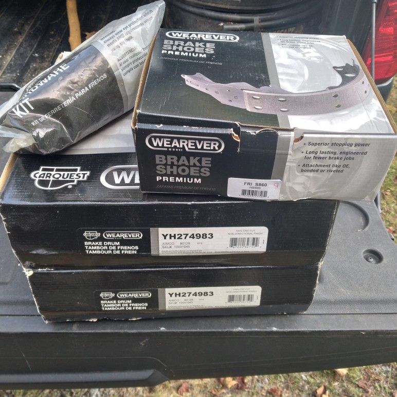 08 To 13 Silverado Rear Drums And Shoes