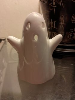 Ghost Ceramic Candle Holder.