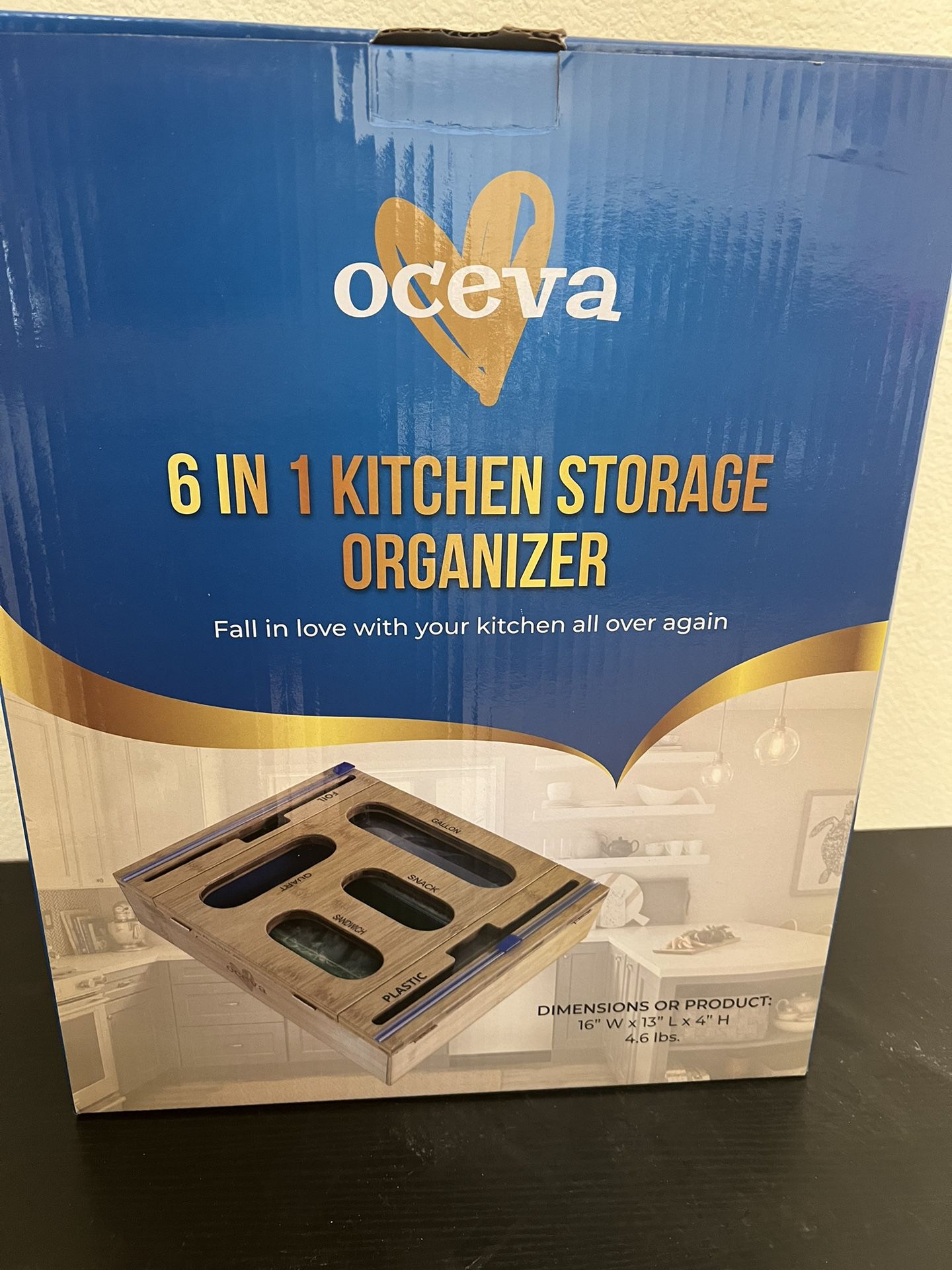 6 In One Kitchen Storage Organizer