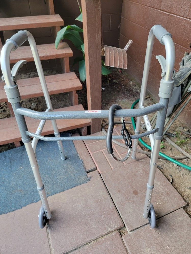 Drive Adult Medical Two Button Walker With Wheels