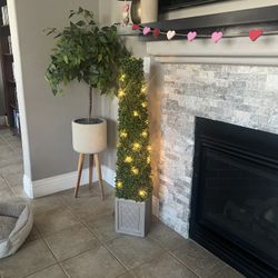 4ft Indoor/outdoor lighted topiary tree