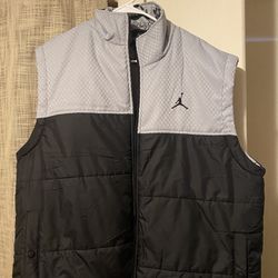Nike Jordan Puffer Vest Mens XL Mens Casual Winter All Over Print InsideNike