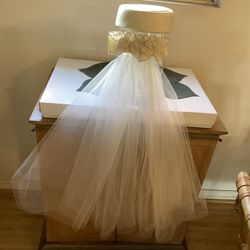 6o’s Vintage Wedding Hat & Veil