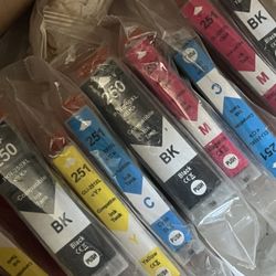 Printer Ink 251 Black Red Pink Blue Yellow