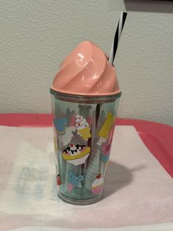Disney Parks Ice Cream Treats Tumbler Cup New