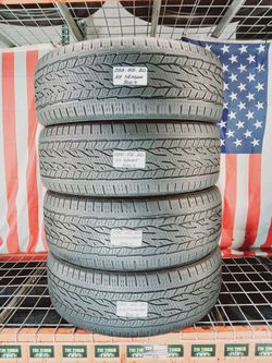 ✅ 4 Used Tires 255/55R20 CONTINENTAL CROSSCONTACT LX25 SPORT 255 55 20