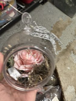 Hanging Rose Decoration with Lights