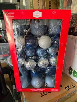 Brand New 75 Piece Shatterproof Christmas Ornament Set."CHECK OUT MY PAGE FOR MORE DEALS "