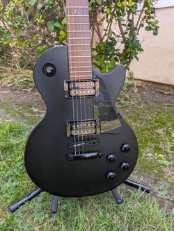 2009 Epiphone Goth Les Paul Upgrades Gibson Humbuckers