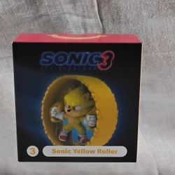 McDonalds Happy Meal Toy Sonic The Hedgehog 3 #3 Sonic Yellow Roller