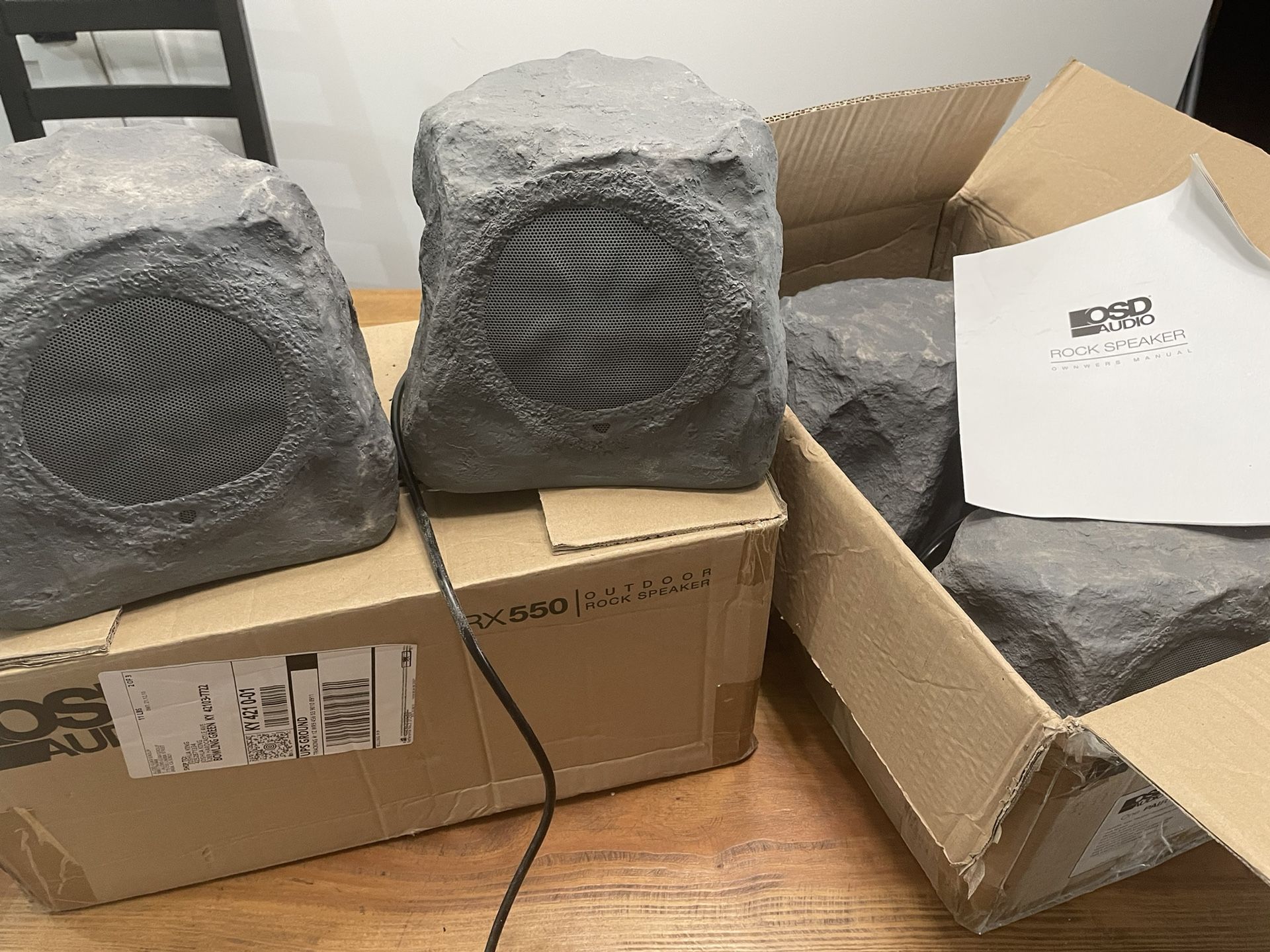 Outdoor rock Speakers - OSD RX550 Slate Color