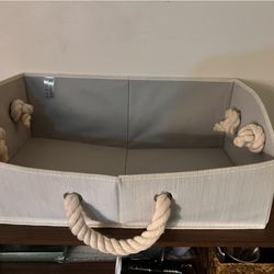 Fabric Storage Basket with Handles  