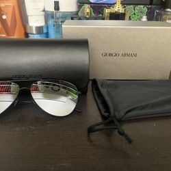 Giorgio Armani Sunglasses Black Steel AR6049 