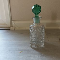 Antique Perfume Bottle With Lid 