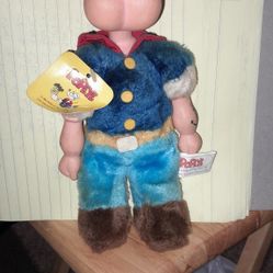 Vintage Popeye The Sailor Man Plush Doll