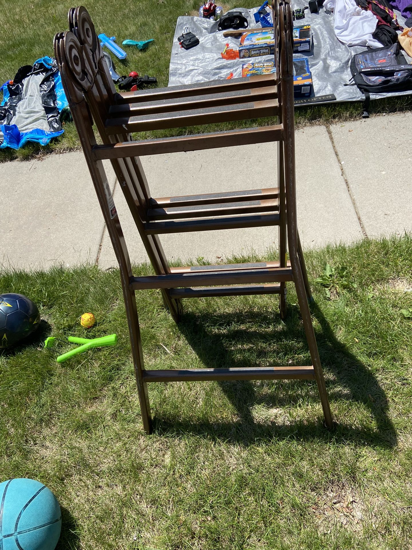 Folding scaffold Ladder
