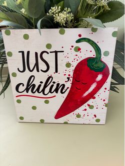 Just Chilin' Red Chili Wall Art