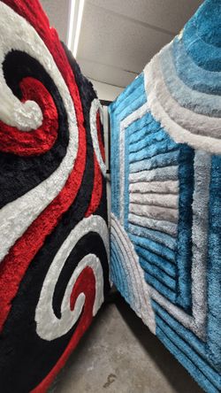 4D Shaggy RUGS On Sale 
