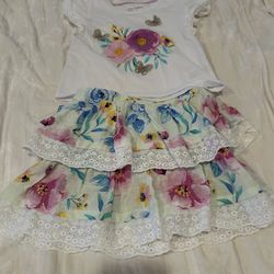 Girls Top And Skirt