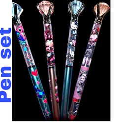 Cutesie Pen Set New Variety Set Hello Kitty Stitch Minnie Mouse  Lucy