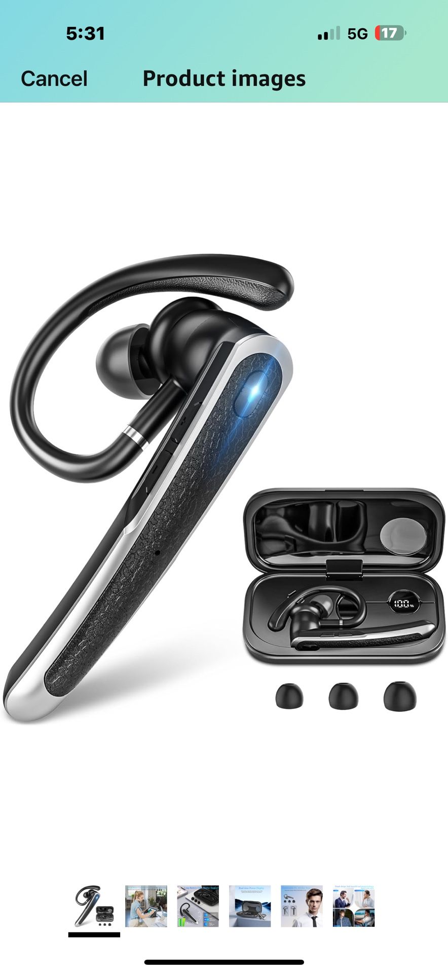 Bluetooth Headset Led Charging Case