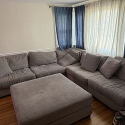 Large Sofa With Ottoman 