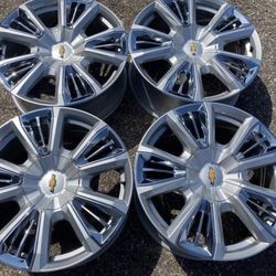 22” OEM Chevy Silverado Suburban High Country GMC Sierra We Finance Rims Wheels Set 