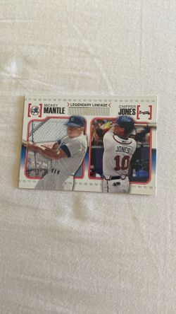 2010 Topps Chipper Jones & Mickey Mantle #LL-2