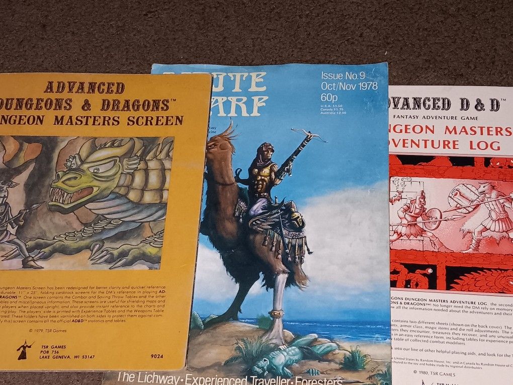 Vintage Collection Games Books Advanced Dungeons D&D Books And Dragons