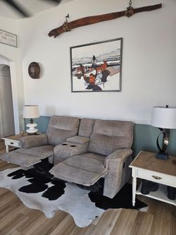 Lazy boy 2 seat couch recliner