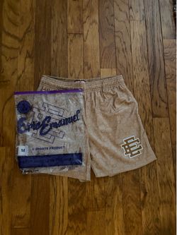 🤎 Tan Monogram Eric Emanuel Shorts (Medium)
