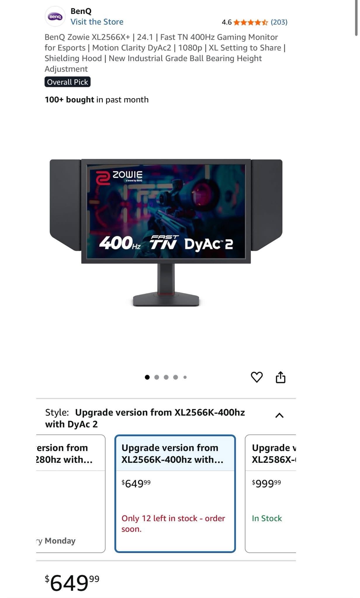 400hz BenQ Zowie NEED GONE TODAY