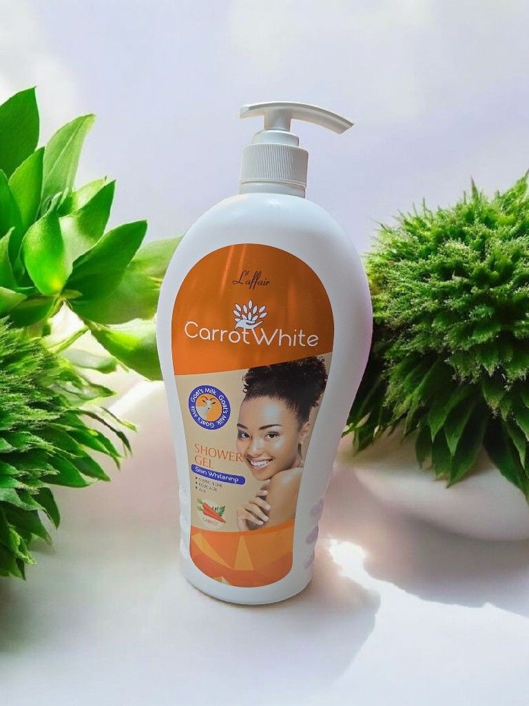 L'affair Carrot White Shower Gel Skin Whitening Goat's Milk 1200ml