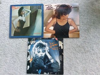 Vinyl Records.   3  Pat Benatar Albums.