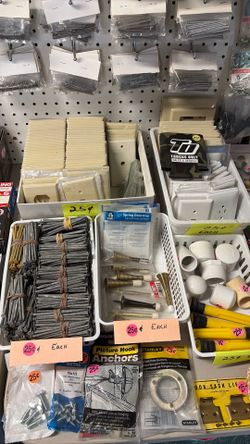 Hardware and other misc. items .25 cents each