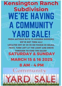 Community Yard Sale