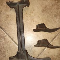 Cast Iron Cobbler Set Antique 