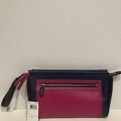Coach Legacy Clutch Fuchsia Multicolor 