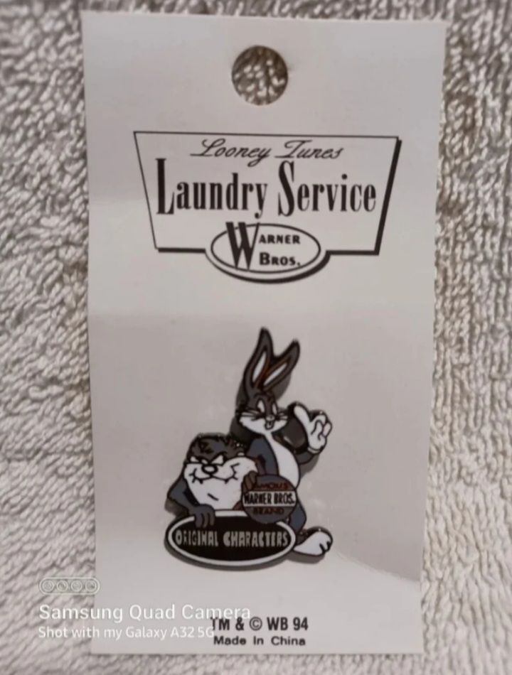 Vintage Looney tunes Warner Brothers laundry service original characters pin