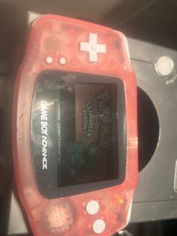 Gameboy Advance with Pokemon Leaf Green