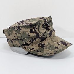 U.S. Navy NWU Type III Digital Camo Patrol Cap, Size 7 1/2, Ripstop, Eagle Emblem